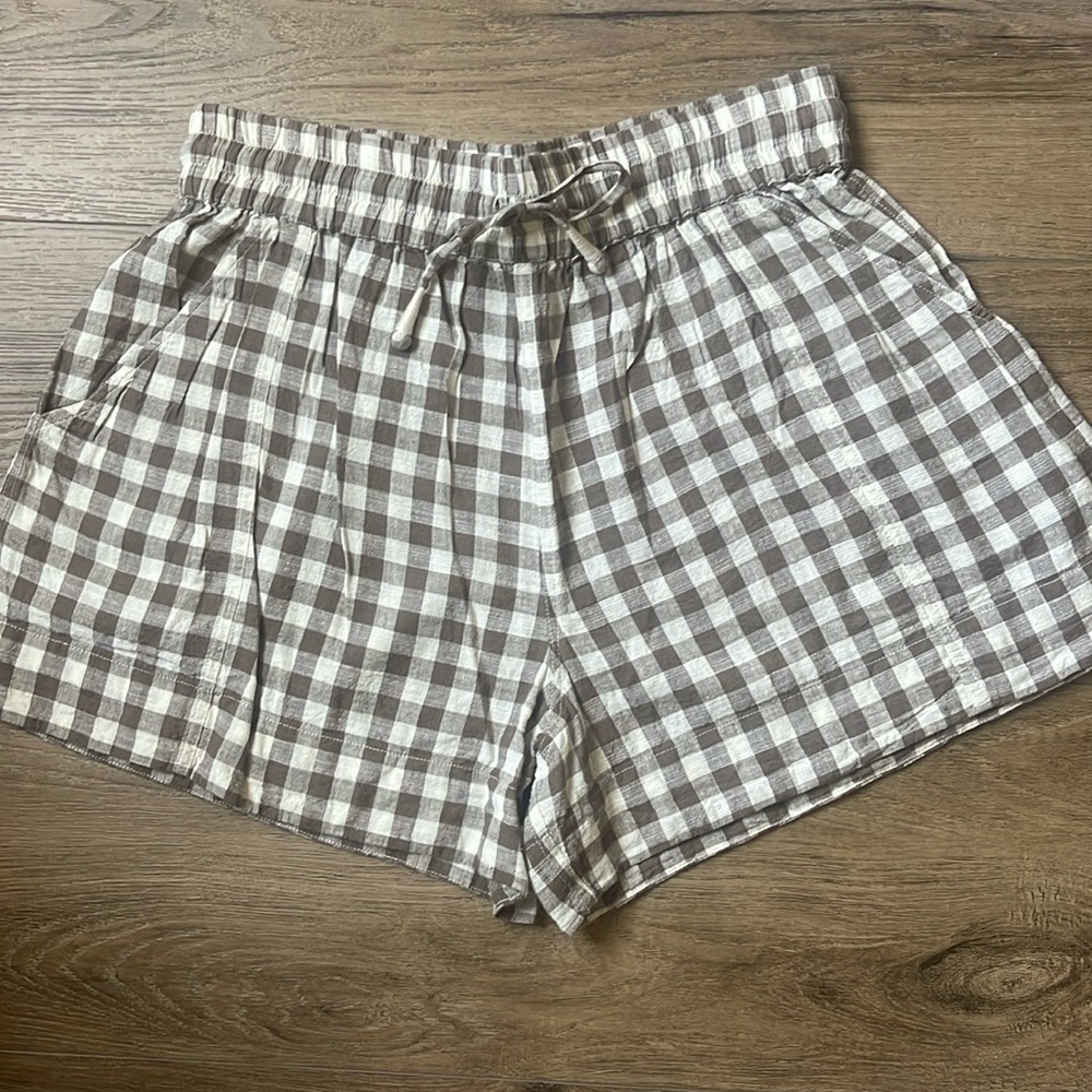 Apiece Apart Gingham Shorts - Size Medium